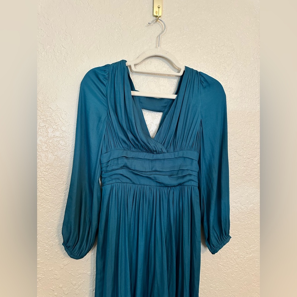 Anthropologie Gwendolyn silk maxi dress size 2 petite - Picture 5 of 9